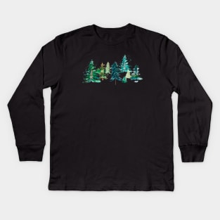 Trees Kids Long Sleeve T-Shirt